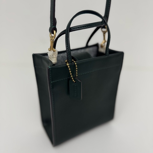 Coach Handbags - COACH Green Mini Cashin Tote